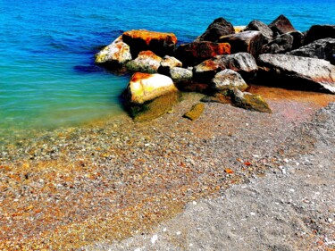 Digital Arts titled "Roccia+acqua /2" by Peppeluciani, Original Artwork, 2D Digital Work