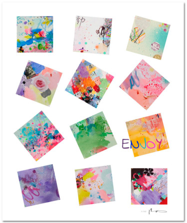 Printmaking titled "Enjoy - Tirage d'ar…" by Xiaoyang Galas, Original Artwork, Digital Print