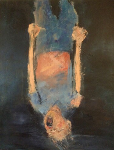 Peinture intitulée "yen a marre!" par Laurence Pustoc'H, Œuvre d'art originale, Huile Monté sur Châssis en bois