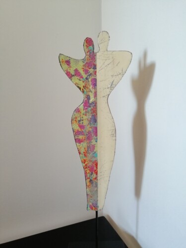 Sculpture intitulée "Together" par Carole Carpier, Œuvre d'art originale, Acrylique