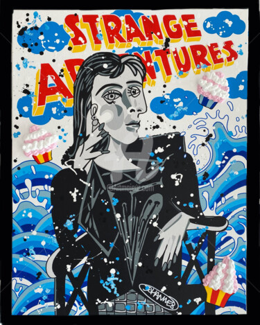 绘画 标题为“Strange Picasso” 由Johanne 8, 原创艺术品, 丙烯