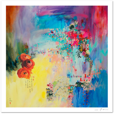 Believe in love - Tirage d'art signé, numéroté Printmaking titled "Believe in love - T…" by Xiaoyang Galas, Original Artwork, Digital Print