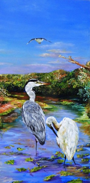 "la grue cendrée" 1-2020-30x60