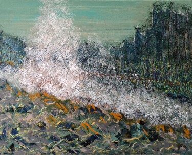 제목이 ""Geyser in Yellowst…"인 미술작품 Natalia Toderica로, 원작, 아크릴