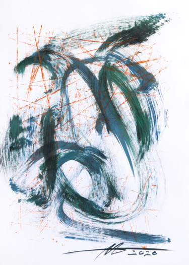 Painting titled "#9" by Anatoliy Menkiv, Original Artwork, Acrylic