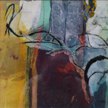 Collages titled "L'arbre isolé III…" by Helen Hill, Original Artwork, Collages