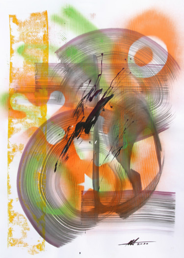 Painting titled "#32" by Anatoliy Menkiv, Original Artwork, Acrylic