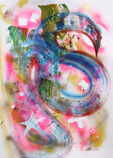 Painting titled "#33" by Anatoliy Menkiv, Original Artwork, Acrylic
