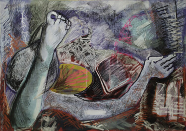 Painting titled "Les jeunes générati…" by Anne-Michelle Vrillet (Mina), Original Artwork, Acrylic
