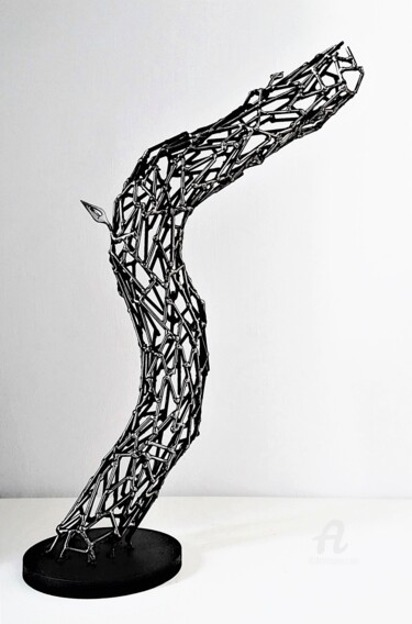 Sculpture titled "New Life - The Hope…" by Albert Dura, Original Artwork, Metals