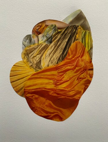 Collages intitulée "Trilogie : Félicité" par Catherine Jaq, Œuvre d'art originale, Collages