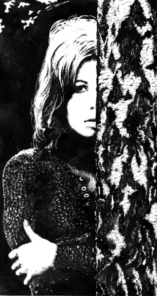 I was sipping birch sap in the spring magic wood... 图画 标题为“I was sipping birch…” 由Владимир Абаимов, 原创艺术品, 彩画