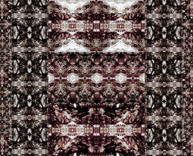 Arte tessile intitolato "Tappeto Alieno" da Mangani', Opera d'arte originale, Pittura digitale