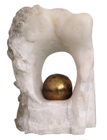 Scultura intitolato "TEMPLUM DEITATIS ES…" da Lorenza Cavalli, Opera d'arte originale, Pietra