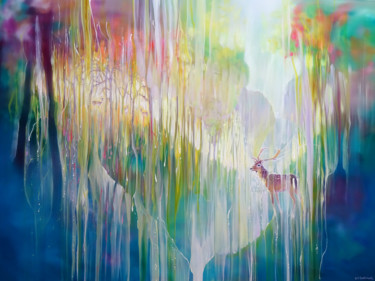 绘画 标题为“October Monarchs” 由Gill Bustamante, 原创艺术品, 油