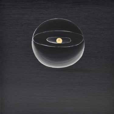 Painting titled "Round Objects #1-1,…" by Faye Zxz, Original Artwork, Oil