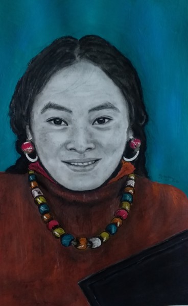 Drawing titled "COCO" by Soukaina El Idrissi, Original Artwork, Graphite