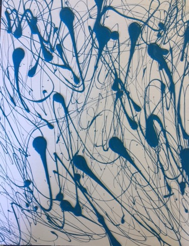 Peinture intitulée "Shimmer 1" par Greg Powell, Œuvre d'art originale, Émail