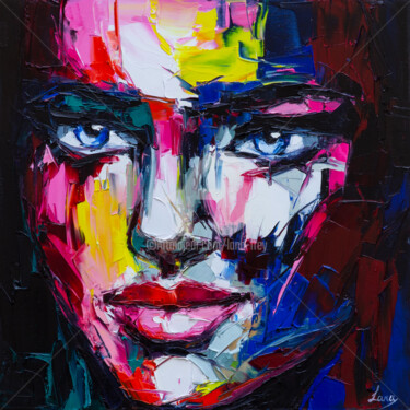Painting titled "Fragile wind" by Lana Frey, Original Artwork, Oil Mounted on Wood Stretcher frame