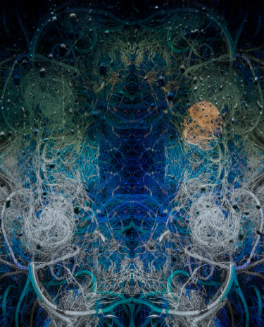Collages intitolato "Back To The Ghostnet" da Mangani', Opera d'arte originale, Collages