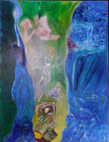 Malerei mit dem Titel "Chimères" von Jean-Luc Sert, Original-Kunstwerk, Öl