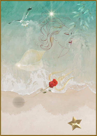 数字艺术 标题为“Le chant d'Orphée s…” 由Harald Dastis, 原创艺术品, 数字油画