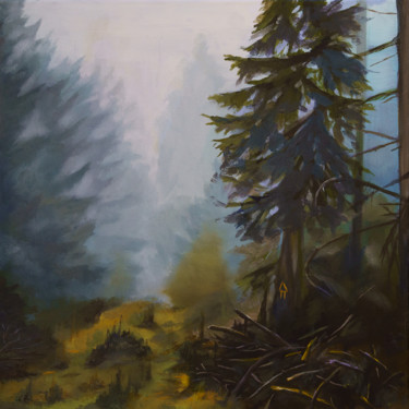 제목이 "Autum Fog"인 미술작품 Axel Jung로, 원작, 기름