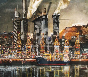 Collages intitulée "F 1627" par Patrick Demelenne, Œuvre d'art originale, Collages