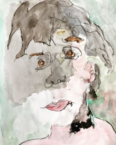 Pintura intitulada "« Dans les brumes d…" por Ananda Eva, Obras de arte originais, Acrílico