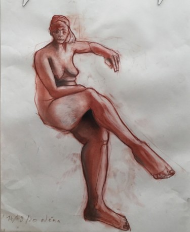 étude de nue à la sanguine Néna 2