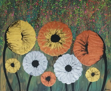「nature of flower2」というタイトルの絵画 So Hyon Kimによって, オリジナルのアートワーク, アクリル