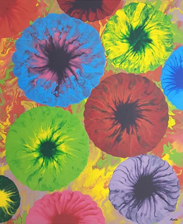 「nature of flower1」というタイトルの絵画 So Hyon Kimによって, オリジナルのアートワーク, アクリル