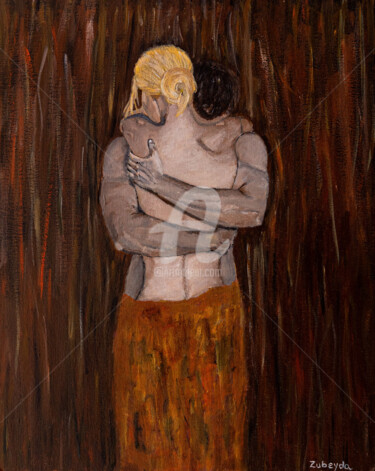 Peinture intitulée "Je ne te quitterais…" par Zubeyda Art, Œuvre d'art originale, Acrylique