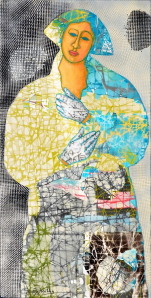 L'ÉQUILIBRE Painting titled "L'ÉQUILIBRE" by Martine Tremblay Artiste Peintre, Original Artwork, Acrylic Mounted on Wood Stretcher frame