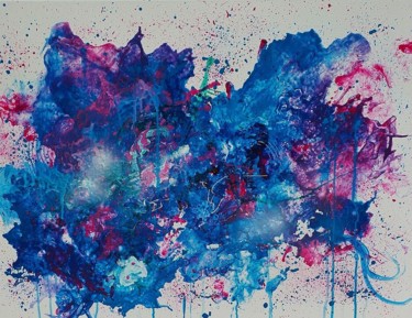Historical emotional explosion at the end of Corona 「Historical emotiona…」というタイトルの絵画 Ursula Gnechによって, オリジナルのアートワーク, アクリル
