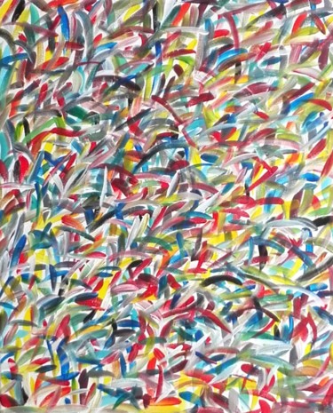 Peinture intitulée "Florilège printanier" par Renaud Angerville-Langlois, Œuvre d'art originale, Acrylique