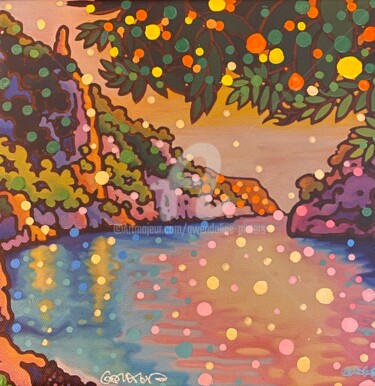Peinture intitulée "En-vau de noël, 125…" par Gwendoline Pieters, Œuvre d'art originale, Marqueur Monté sur Châssis en bois