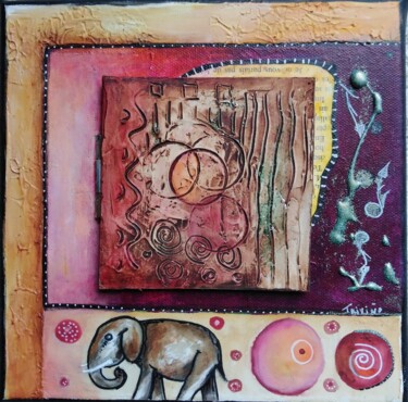 Peinture intitulée "Pénélope" par Magali Trivino, Œuvre d'art originale, Acrylique