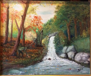 Schilderij getiteld "LE RAMASSEUR DE CHA…" door Boutdebois, Origineel Kunstwerk, Acryl