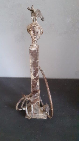 Sculpture intitulée "TOTEM3" par Eric Brouwers, Œuvre d'art originale, Bronze