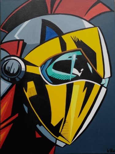 "ACTARUS, pilote du…" başlıklı Tablo Les Pinceaux De Marie tarafından, Orijinal sanat, Akrilik