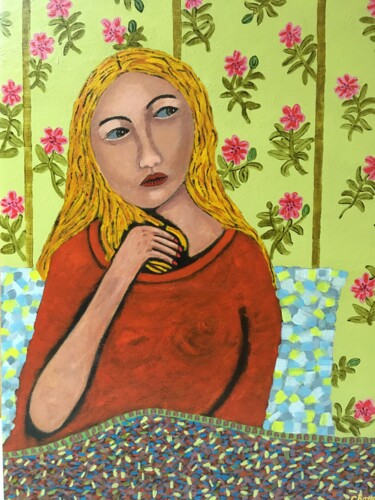 Painting titled "Bedtime Thoughts" by Eric Chattell, Original Artwork, Acrylic
