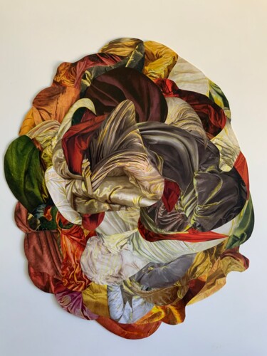 Froissements Collages intitulée "Froissements" par Catherine Jaq, Œuvre d'art originale, Collages
