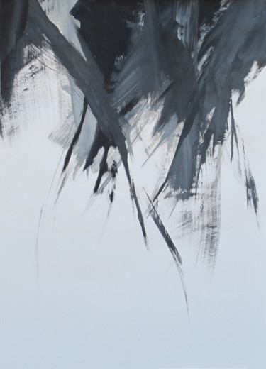 Peinture intitulée "Flammes 27" par Ln Le Cheviller, Œuvre d'art originale, Acrylique
