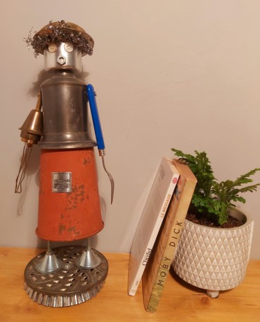 Sculpture titled "LA JOURNÉE DE LA JU…" by Catherine Delaforge (KTY95), Original Artwork, Aluminium