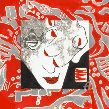 Jalapeno Loco Printmaking titled "Jalapeno Loco" by Deanna Che Lyn, Original Artwork, Digital Print