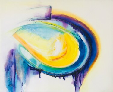 Peinture intitulée "origine" par Isabelle Laurent, Œuvre d'art originale, Acrylique