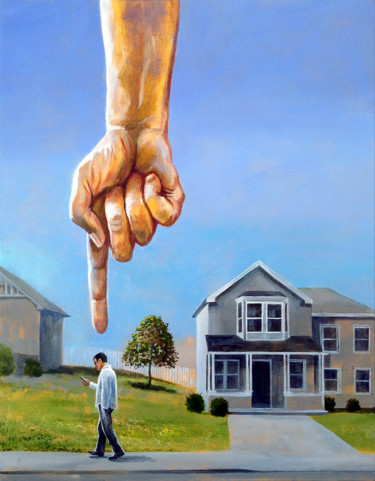 제목이 "YOU ARE HERE!"인 미술작품 Daniel Loveday로, 원작, 아크릴