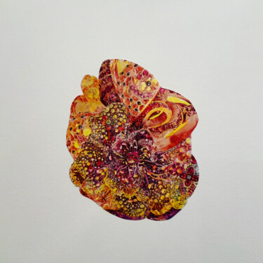 Collages intitulée "Préciosité rocambol…" par Catherine Jaq, Œuvre d'art originale, Collages