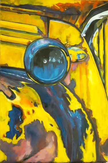 Changement d optique! Painting titled "Changement d optiqu…" by Corinne Saboureux, Original Artwork, Oil
